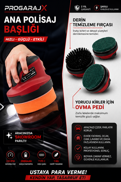 ProGarajx Şarjlı Mini Detailing Pro