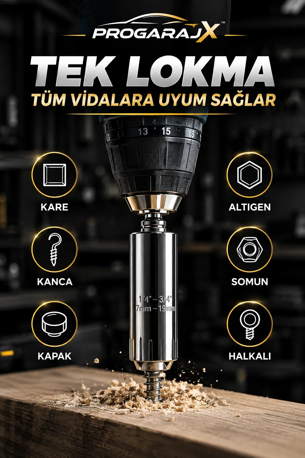 ProGarajX™ TekLok – Akıllı Lokma Anahtarı Seti